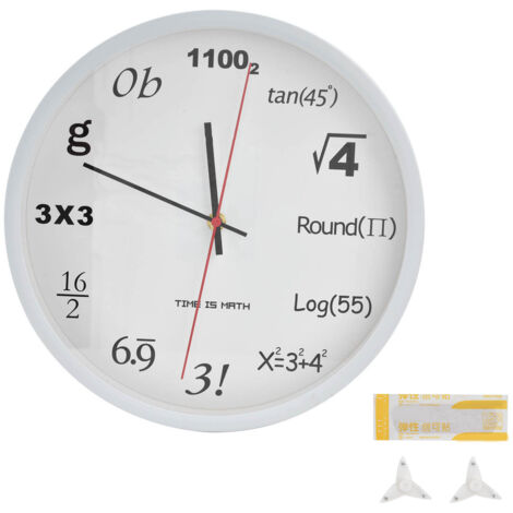 Moderne digitale Wanduhr – Innovative Präzision für Wohnzimmer, Büro, Schlafzimmer, Bar oder Café – Elegantes weißes Design