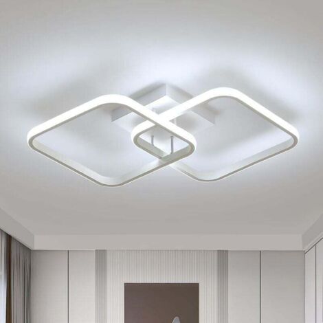 Moderne, dimmbare LED-Deckenleuchte, 42 W, 4800 lm, Metall und Acryl, für Wohnzimmer, Küche, Schlafzimmer, 3000–6500 K