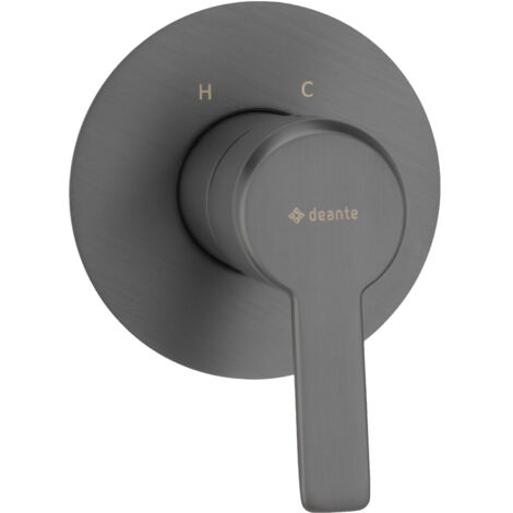 Moderne Duscharmatur in titanium ARNIKA-30, B/H/T ca. 8,4/9,9/9,9 cm