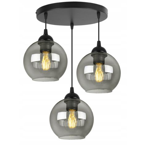 MODERNE ELEGANTE HÄNGELAMPE MIT GLASKUGELN