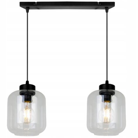 MODERNE ELEGANTE HÄNGELAMPE MIT GLASSCHIRM