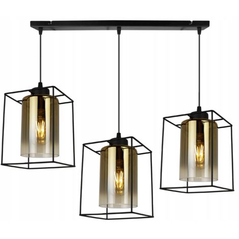 MODERNE ELEGANTE HÄNGELAMPE MIT GLASSCHIRM