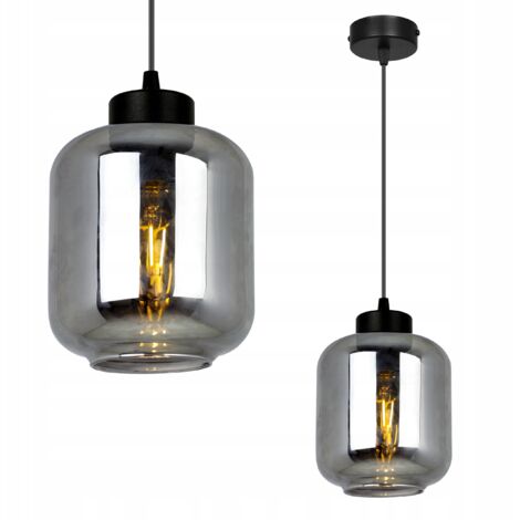 MODERNE ELEGANTE HÄNGELAMPE MIT GLASSCHIRM