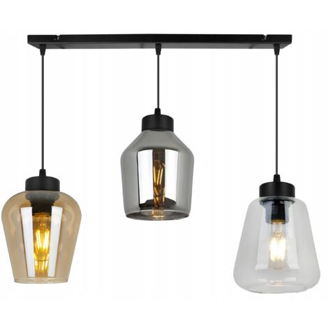MODERNE ELEGANTE HÄNGELAMPE MIT GLASSCHIRM