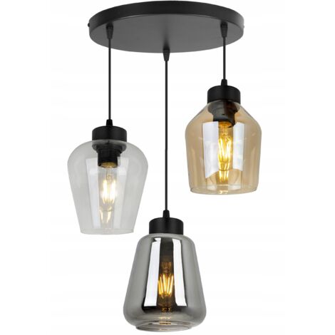 MODERNE ELEGANTE HÄNGELAMPE MIT GLASSCHIRM