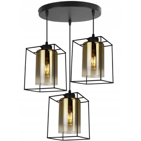 MODERNE ELEGANTE HÄNGELAMPE MIT GLASSCHIRM