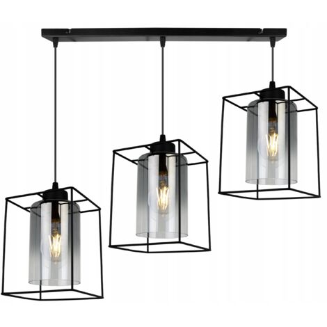 MODERNE ELEGANTE HÄNGELAMPE MIT GLASSCHIRM