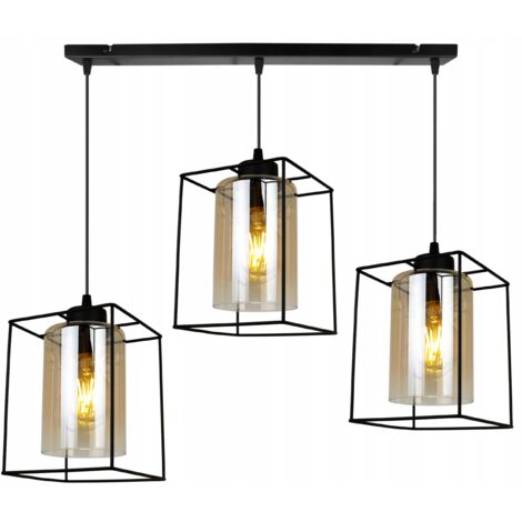 MODERNE ELEGANTE HÄNGELAMPE MIT GLASSCHIRM