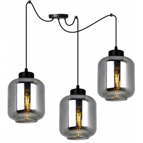 MODERNE ELEGANTE HÄNGELAMPE MIT GLASSCHIRM