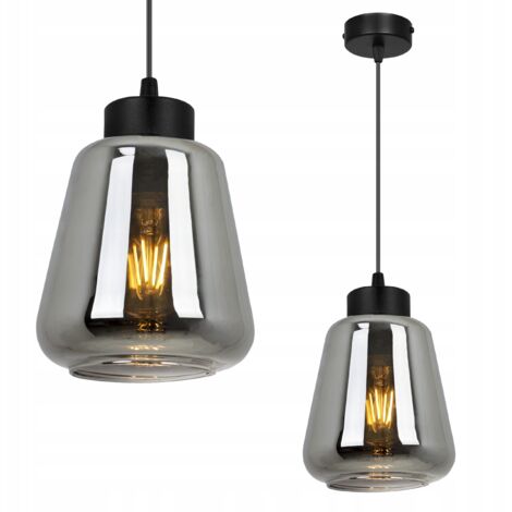 MODERNE ELEGANTE HÄNGELAMPE MIT GLASSCHIRM