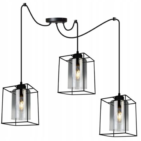MODERNE ELEGANTE HÄNGELAMPE MIT GLASSCHIRM