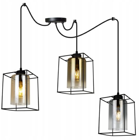MODERNE ELEGANTE HÄNGELAMPE MIT GLASSCHIRM