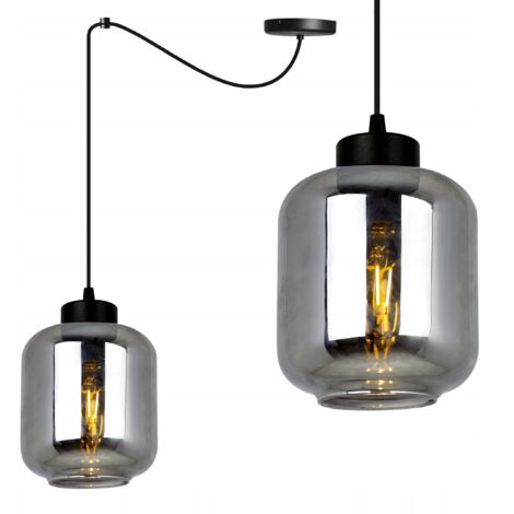 MODERNE ELEGANTE HÄNGELAMPE MIT GLASSCHIRM