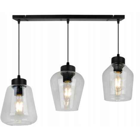 MODERNE ELEGANTE HÄNGELAMPE MIT GLASSCHIRM
