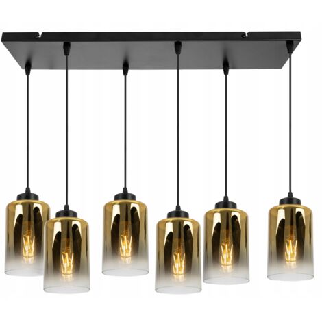 MODERNE ELEGANTE HÄNGELAMPE MIT GLASSCHIRM