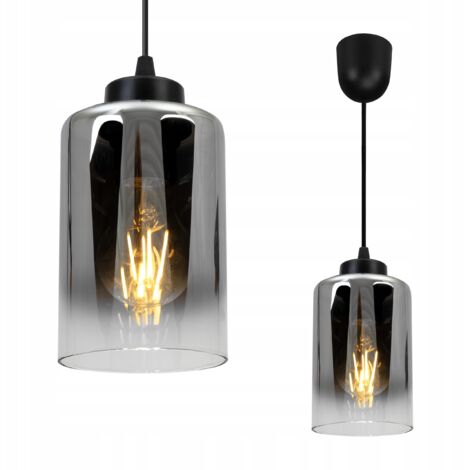 MODERNE ELEGANTE HÄNGELAMPE MIT GLASSCHIRM