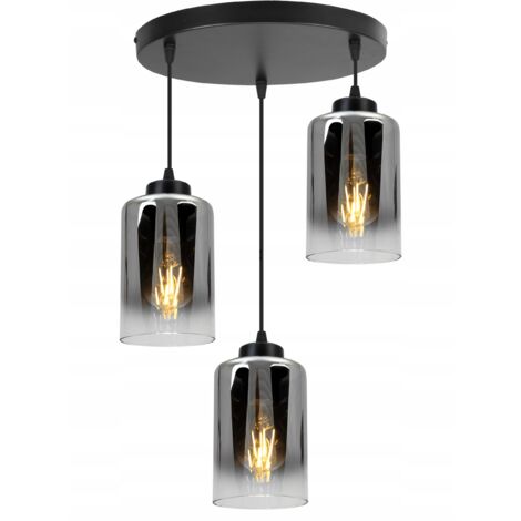 MODERNE ELEGANTE HÄNGELAMPE MIT GLASSCHIRM
