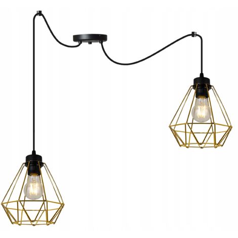 MODERNE ELEGANTE HÄNGELAMPE MIT METALL-LAMPENSCHIRM