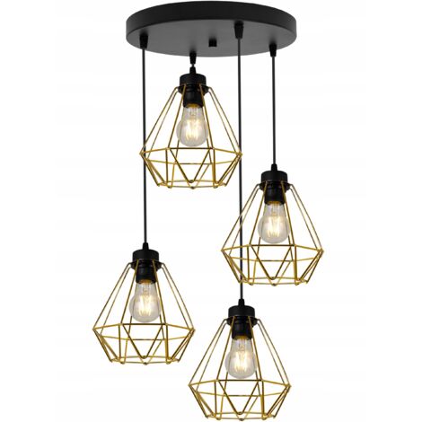 MODERNE ELEGANTE HÄNGELAMPE MIT METALL-LAMPENSCHIRM
