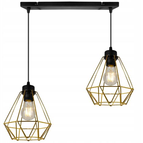 MODERNE ELEGANTE HÄNGELAMPE MIT METALL-LAMPENSCHIRM