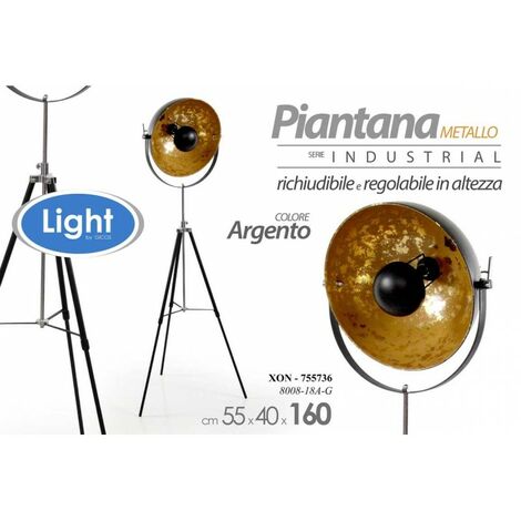 Moderne goldene Director Industrie-Stehlampe