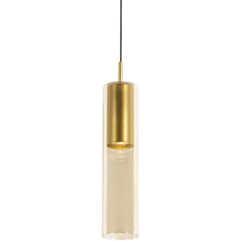 Qazqa Moderne Goldene Pendelleuchte Für 1-phasiges Schienensystem - Iconic Lloyd