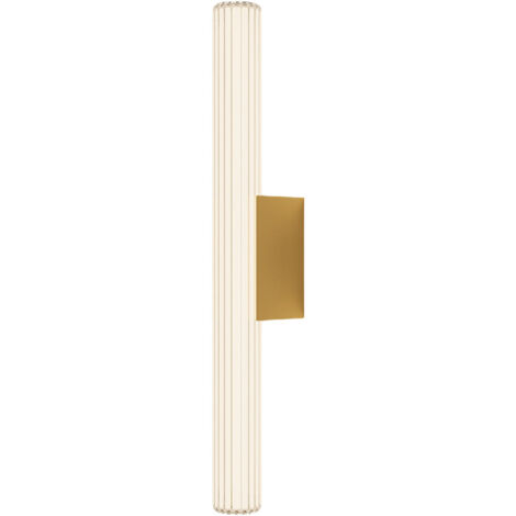 Moderne goldene Wandleuchte, Glasröhre mit Linien, 61 cm IP44, LED mit variabler Farbe, 12 W LINEA Light Prestige