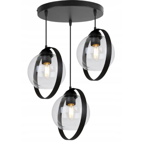 MODERNE HÄNGELAMPE MIT GLASSCHIRMRINGEN