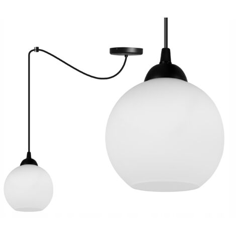 MODERNE HÄNGELAMPE MIT SPINNEN-GLASSCHIRM