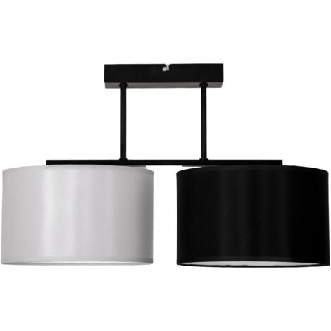 Moderne Hängeleuchte, Deckenleuchte, Lampenschirm, 2x60W LED