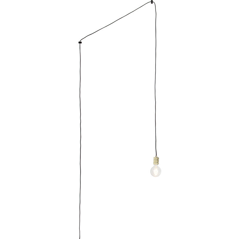Moderne hanglamp goud met stekker - Cavalux
