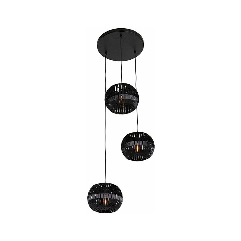 Image of Modern Pendant Light Black 3-Light -&hellip;