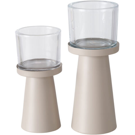 Moderne Kerzenhalter PIUS, 2er-Set