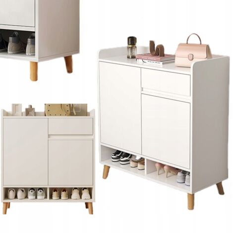 Moderne Kommode, weiß, geräumig, Platz für Schuhe, 60 cm, mit Schublade