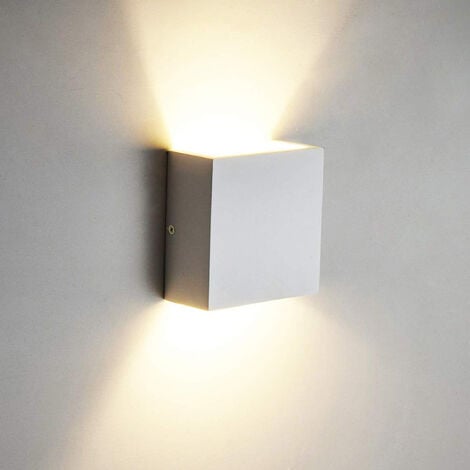 Moderne LED 6W Warmweiß Wandlampe Kreative Weiß Kreativ Würfel Deckenlampe Nordisch Minimalistischer Wandleuchte für Loft Corridor Treppe Schlafzimmer