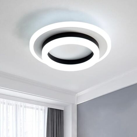 Moderne LED-Deckenleuchte, 24 Watt, 1920 Lumen, 6000K, kaltweißes Licht, 20 cm, geeignet für Schlafzimmer und Wohnzimmer.