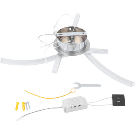 Moderne LED-Deckenleuchte im nordischen Design, weißes Licht, AC85265V, mit 3 flexiblen Lichtarmen aus Silikon und Aluminium