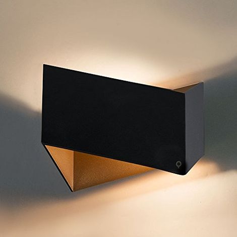 Moderne LED Design Wandleuchte Kreative Dreieck Form Schwarz Wandleuchte Gold Innen Deckenleuchte Aluminium für Wohnzimmer Schlafzimmer Küche
