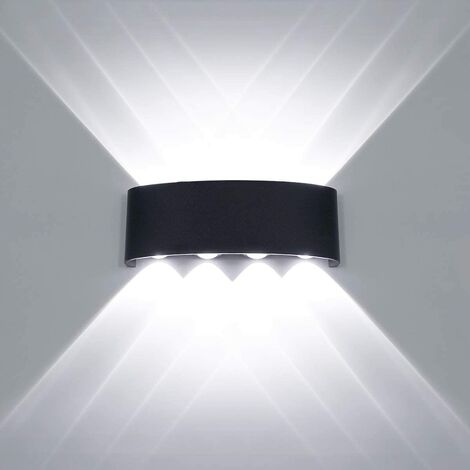 Moderne LED Plafonnier Étanche En Aluminium Applique Murale Rondelle Lumière Intérieur Extérieur Couloir Couloir Couloir 8w Noir
