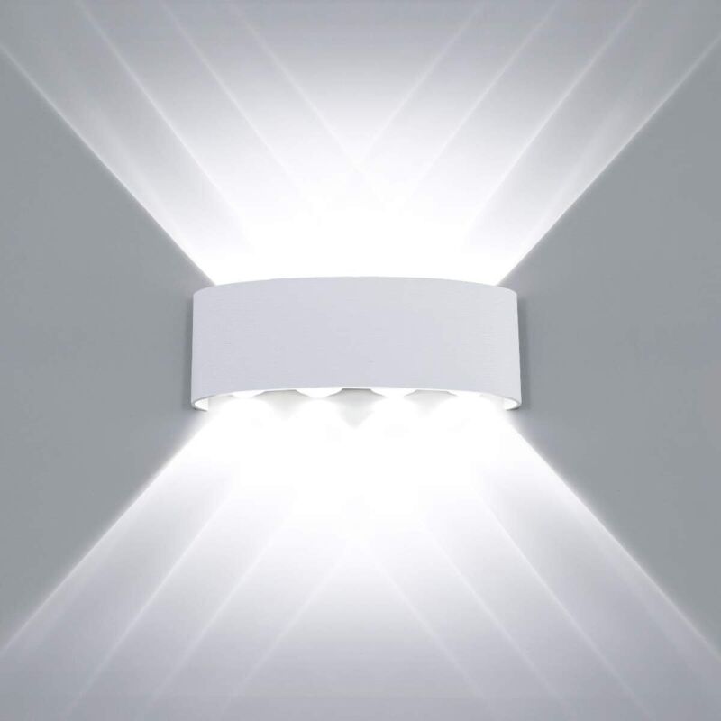 Ersandy - Moderne led Plafonnier Étanche En Aluminium Applique Murale Rondelle Lumière Intérieur Extérieur Couloir Couloir Couloir 8w Blanc