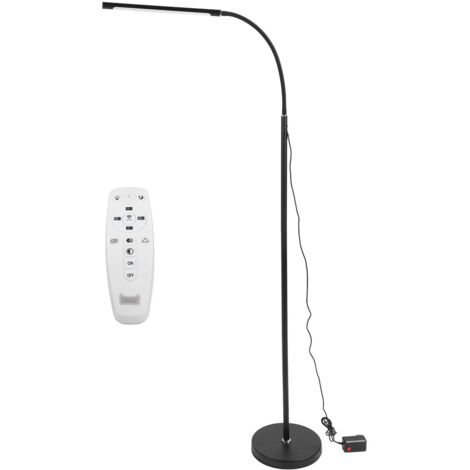 Moderne LED-Stehleuchte aus Eisen, verstellbar mit Fernbedienung für Wohnzimmer, Schlafzimmer, Büro – US-Stecker 110–240 V