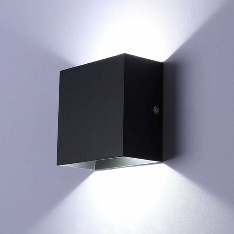 Moderne LED Wandleuchte Kaltes Weiß Würfel 6W Kreative Wandlampe Einfacher Deckenleuchte für Schwarz Loft Korridor