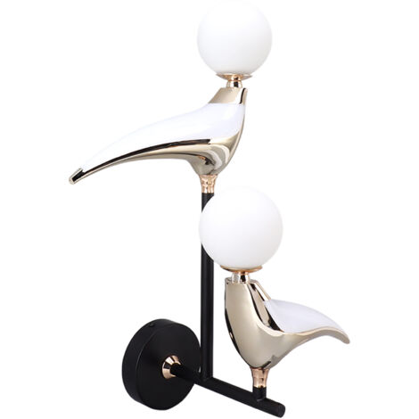 Moderne LED-Wandleuchte mit zwei drehbaren Leuchtenköpfen für Schlaf- und Wohnzimmer, Designer-Wandleuchte 110–240 V