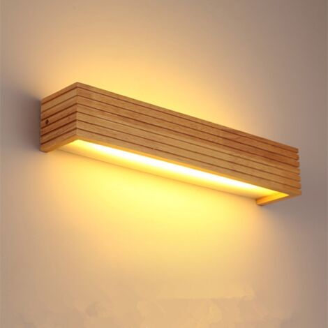 Moderne LED-Wandleuchten aus Gummibaumholz, Designer-Wandleuchten für Wohn- und Esszimmer, zeitgenössische Ambientebeleuchtung.