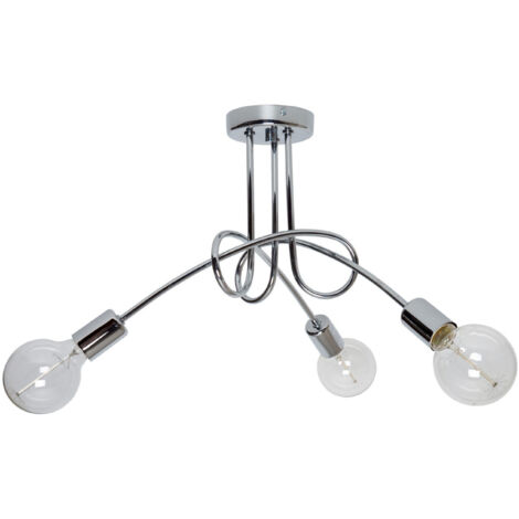 MODERNE LOFT CHROM EDISON RETRO LAMPE