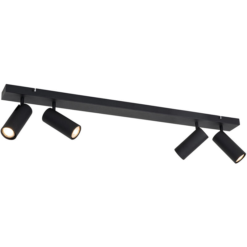Qazqa Modern Ceiling Spot Black 4-light Adjustable - Renna