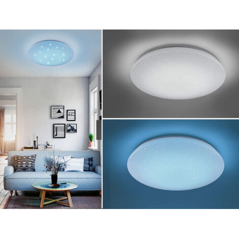 Moderne Deckenleuchte Led Dimmer RGB Lia Effekt Sternenhimmel Trio