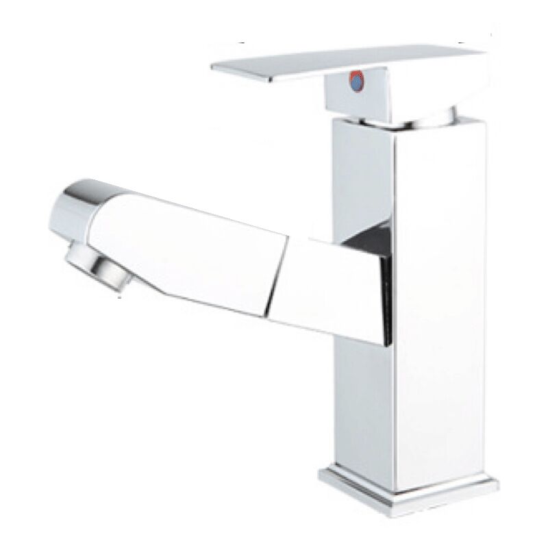 Moderne Robinet Salle de Bain Cascade, Design Elégant Robinet Lavabo, Mitigeur en Laiton, Eau Chaude et Froide Disponible, Robinetterie