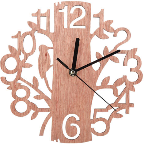 Moderne runde 3D-Wanduhr als Aufkleber, Wanddekoration für Wohnzimmer und Büro