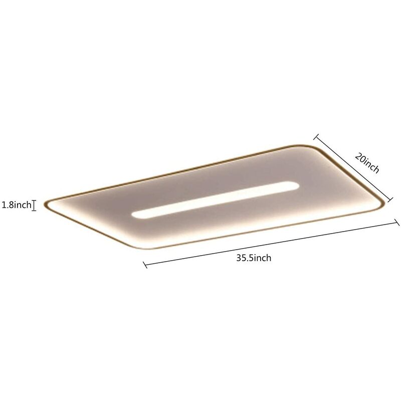 Etoile - Moderne schicke Wohnzimmer Lampe LED Deckenleuchte 3 Ring dimmbar 3500K-6000K mit Fernbedienung Licht Farbe Helligkeit Deckenlampe Metall
